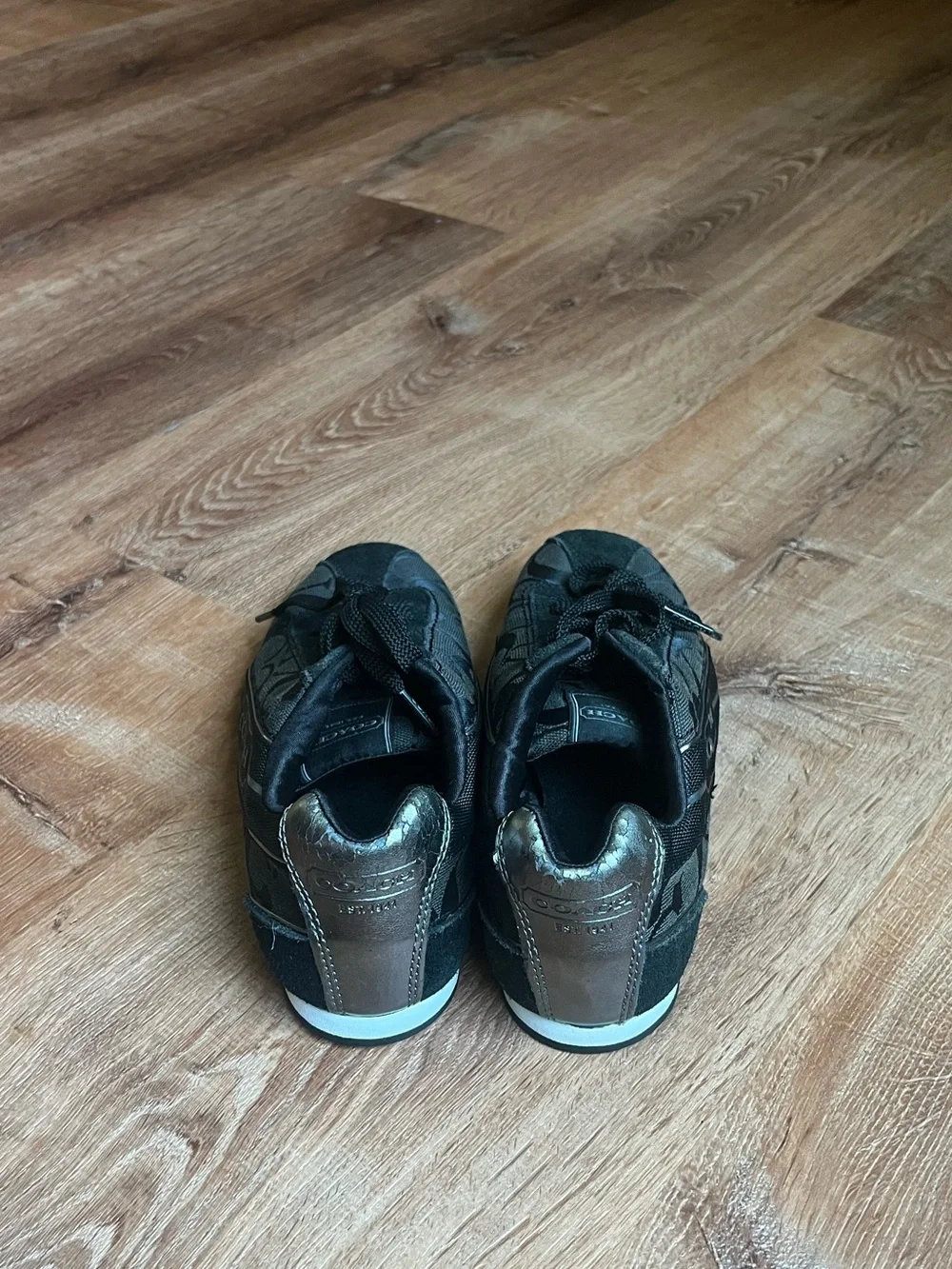 Coach Black Signature Logo Sneakers